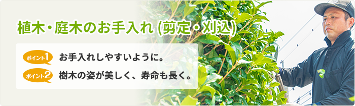 植木・庭木のお手入れ (剪定・刈込)